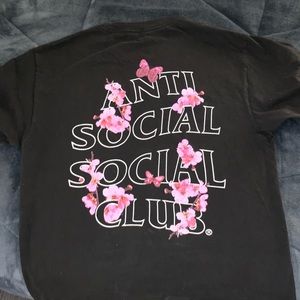 Anti social club cherry blossom shirt 💗